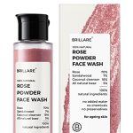 Brillare Rose Face Wash, Anti Ageing Skin, Sandalwood & Coconut Face Wash For Hydration Reduces Ageing Signs & Wrinkles, 100% Natural Powder Face Wash, 30G
