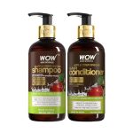 Wow Skin Science Apple Cider Vinegar Shampoo And Conditioner| Strong & Smooth Hair | Paraben & Sulphate Free | Hair Care Kit – 600 Ml
