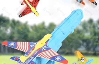 Graphene Airplane Launcher Toys For Kids, 1 Launchers And 4 Foam Glider, Indoor Outdoor Flying Toys For Boys Girls 4-14 Years Old, Plane Party Favors Birthday Gifts For Toddlers