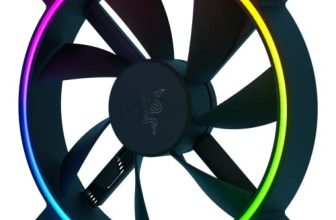 Razer Kunai Hydraulic 140Mm Argb Pc Fan: Quiet, Powerful Argb Fan – Pwm Fan Controller Support & Connect Up To 8 Fans – Powered By Razer Chroma Rgb – 1 Fan-Rc21-01800200-R3M1