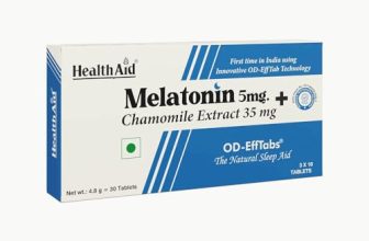 Healthaid Melatonin 5 Mg + Chamomile Extract 35 Mg Sleeping Aid Supplement – 30 Tablets For Men & Women| Sleep Wellness, Immunity & Antioxidant Support| Non-Habit Forming