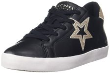 Skechers Women’S Diamond Starz-Starry Steps Black/Gold Sneaker-6 Uk (155534-Bkgd)