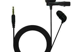 Jbl Commercial Cslm20 Auxiliary Omnidirectional Lavalier Microphone, Earphone For Calls, Video Conferences, And Monitoring, Black, Small