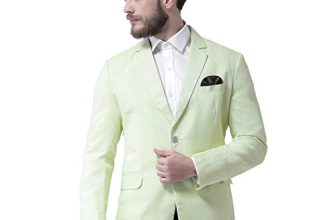 Hangup Men’S Ethnic Wear Blazer Green (Green_Linen_Blazer_46)