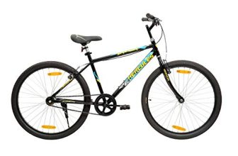 Hercules Dynor Rf 26T 18 Inch Steel Single Speed Road Front Cycle For Adult (Black, 12+ Years , V Brake) For Unisex-Adult