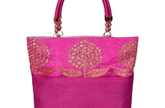Prettykraftswomen’S Cotton Mini Handbag (Pink)