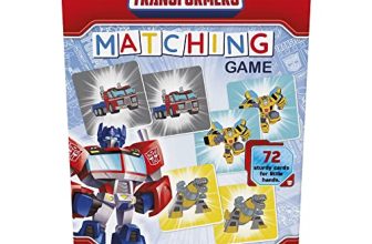 Hasbro Gaming Transformers Matching Game For Kids Ages 3 And Up, Fun Preschool Game For 1+ Players