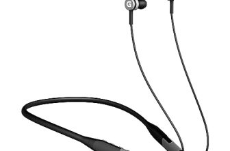 Gizmore Mn219 In-Ear Bluetooth Neckband With Enc Mode I Type-C Quick Charge I Upto 40 Hours Playback I Deep Bass I Ipx4 Water Resistant I Voice Assistant (Grey)