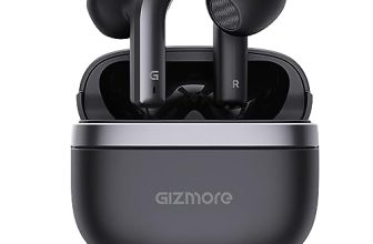 Gizmore Tws 809 Pro Bluetooth 5.3 | Featherlite Sung Fit In-Ear Wireless Earbuds Bluetooth Headset Black (Black)