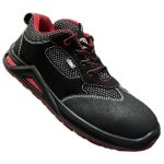 Allen Cooper Acm 1697 High Performance Safety Shoe | 200J Steel Toe Cap | Washable Micro Fiber Upper, Anti-Skid, Heat, Water & Oil Resistant (7) Black