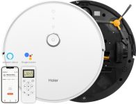 Haier Th27U1 Robotic Floor Cleaner (Wifi Connectivity, Google Assistant And Alexa)(Silver)