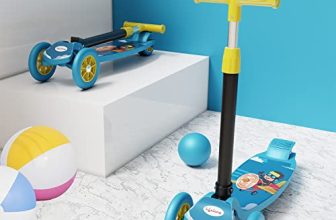 Lifelong Kick Scooter With Adjustable Height|Foldable Scooter|Skate Scooter For Kids With Pvc Wheel|Age Upto 3+ Years- Max User Weight-50 Kg, Blue & Yellow, 6 Months Warranty, Llks01