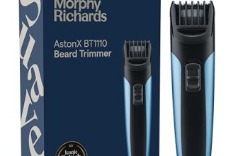 Morphy Richards Astonx Bt1110 Beard Trimmer For Men|9 Settings Single Comb| Reachargable Men Trimmer For|Removable & Washable Blades| 2-Yr Warranty |Travel Friendly Beard Trimmer|Metallic Blue & Black