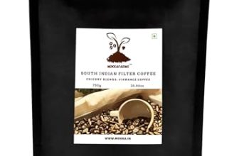 Mokkafarms Traditional South Indian Filter Coffee 750G – Vibrance Coffee | 80% Coffee, 20% Chicory | Fresh Roast & Ground, Strong, Flavour | Farm To Fork, Estate Coffee | One-Way Valve Zip-Lock Bag |