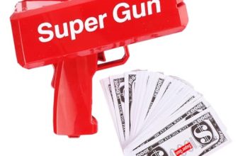 Vgrassp The Cash Cannon Money Gun Toy For Kids And Adults With 1 Bundle Of Fake Dollar For Flawless Enjoyment – Suitable For Parties, Weddings, Birthdays – Press The Trigger And See The Magic