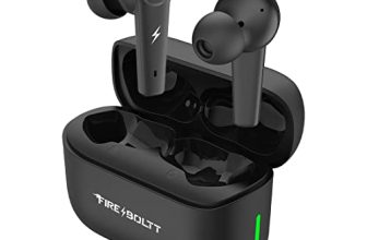 Fireboltt Fire Pods Vega 811 Tws Earbuds With Captivating Rgb Lights, Bluetooth 5.3, Gaming Mode, Quad Mic Enc, And Voice Assistance (Black)