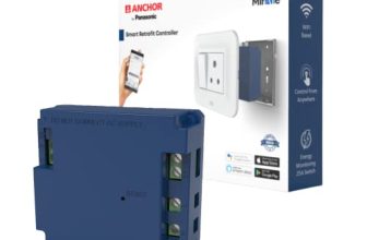 Anchor By Panasonic 3A Smart Switch Module| 1 Node Smart Switch Controller| Retrofit With Manual Control| Works With Alexa & Google Assistant| Convert A Normal Switchboard To Smart Switchboard,(24001)