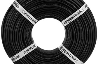 Amazon Basics Pvc-Insulated, Single-Core, Multistrand Copper Wire(2.5 Sq. Mm, Black)