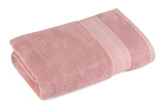 Himeya Bamboo Bath Towel|600 Gsm|1 Piece Bamboo Towel For Men/Women | 100% Cotton| 70 Cms X 140 Cms |Butter Pink