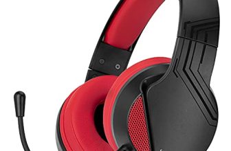 Nitho Janus Gaming Headset With Microphone, Over-Ear Stereo Headphones For Xbox Series X|S, Xbox One, Ps5, Ps4, Nintendo Switch, Pc, Mobile, 3.5 Mm Audio Jack, 40 Mm Drivers – Red
