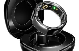 Boat Newly Launched Smartring Active With Stylish Stainless-Steel & Lightweight, Health Monitor, Magnetic Charging Case, 5Atm,Crest App & Coins, 20+ Sports Modes(Midnight Black 8)