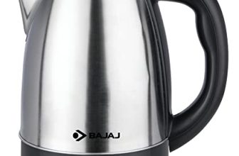 Bajaj Ktx 1.8 Litre Dlx Electric Kettle |1350 W Kettle With Stainless Steel Body | Cordless Operation | Auto Shut-Off Mechanism | 2-Yr Warranty | Black