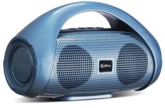 Ptron Fusion Go 10W Portable Bluetooth Speaker With 6Hrs Playtime, Immersive Sound, Auto-Tws Function, Supports Bt/Usb/Sd Card/Aux Playback & Lightweight (Blue)