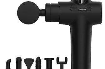 Lifelong Gun Massager Machine For Pain Relief – Body, Neck, Shoulders, Back, Arms & Feet Massager – 6 Speed Settings -7 Heads Attachment (Llgm109, Black)