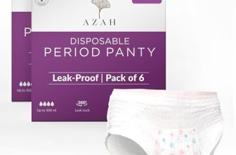 Azah Disposable Period Panties For Women (M-L Pack Of 12) | Leak Proof Disposable Panties After Delivery | 360° Coverage | Heavy Flow | Overnight Protection | Rash Free Period Panty