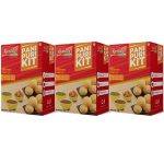 Kwality Pani Puri Kit 43 Pcs With 2 Different Flavours Sweet And Spicy Pani Powder 150G [Pack 3]