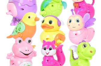 Graphene Wind Up Key Operated Jumping Animal,Bird Toys For Kids Infant Toddler Crawling Toys For Moving 1-5 Years Birthday Gift Duck,Monkey,Dinosaur,Sparrow Baby Toys (Randomly Pack Of 3) Multicolour