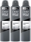 Dove Men+Care Invisible Dry Spray Antiperspirant Deodorant (Pack Of 3) Deodorant Spray – For Men(750 Ml, Pack Of 3)