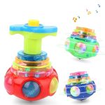 Graphene Spinning Top Magic Toy Flashing Plastic Magic Top Toy With Led Lights Music Attractive Toy Non-Toxic Safe Spinning Top Laser Toys For Kids Multicolor Pack Of 1 (Multicolour)