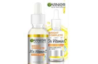 Garnier Skin Naturals, Bright Complete 30X Vitamin C Booster Face Serum, Increases Skin’S Glow Instantly And Reduces Spots Overtime, With 2% Niacinamide + 0.5% Salicylic Acid, For Men & Women, 30 Ml
