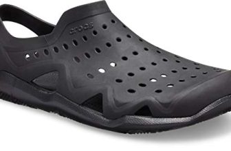 Crocs Men’S Swiftwater Black Clogs-6 Kids Uk (203963)