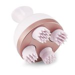 Lifelong Llm225 Rechargeable Head, Scalp Full Body Pain Relief Massager, Electric Head Kneading Massager,4 Speed Modes,Handheld Portable Head Scratcher For Hair Growth,Deep Clean & Relaxation,Brown