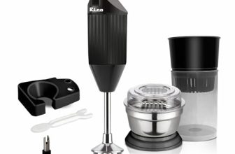 Rico Heavy Duty Portable Hand Blender For Kitchen | 2 Years Replacement Warranty | 5 Blades For Making Juice, Chutney, Smoothie, Whipping & Chopper For Easy Cutting | Non Seed Crushing Juicer Blade