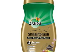Zandu Shilajitprash, Combination Of Shilajit And Selected Herbs Of Chyawanpash, A Powerhouse Of 47 Potent Ayurvedic Herbs | 3 Action Formula To Boost Strength, Stamina & Immunity | 900 Gm