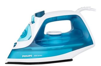 Philips Steam Iron Dst0820/20 – 1250-Watt, Black Non-Stick Soleplate, Steam Rate Of Up To 15 G/Min