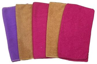 Elegant Weavers Bath Towel | Face Towels Set Of 5 | 200 Gsm | Ultra Soft, Absorbent, & Quick Dry Towels For Facewash, Gym, Travel | Suitable For Sensitive/Acne Prone Skin | Microfiber Towel For Face