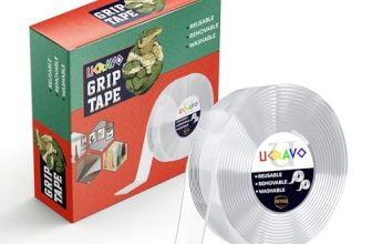 Ucravo Double Sided Tape Heavy Duty – Multipurpose Removable Traceless Mounting Adhesive Tape For Walls，Washable Reusable Strong Sticky Strips Grip Tape