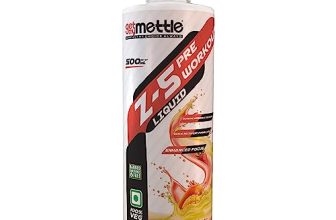 Mettle Liquid Z5 Preworkout | 4G Beta Alanine | 4G Citrulline | (Mango Strawberry, 500Ml)