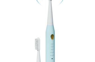 Lifelong Rechargeable Toothbrush For Adults – Smart Brush With 5 Cleaning Modes & Smart Auto Shut-Off – Waterproof Electronic Toothbrush With 2 Electric Heads, 500Mah Long-Lasting Battery (Blue, Lldc144)