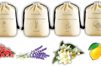 Puremazing Premium Rose, Musk, Citrus & Lavender Fragrance Flakes Bags Potpourri(4 X 1 Units)