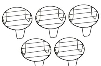 Nurturing Green® Pack Of 5 Outdoor Black Metal Plant Stands For Plants & Garden Décor | Stand For Pots For Plants | Plant Stand For Balcony (Size- 8 Inch L & 4 Inch H) – [Plants Are Not Included]