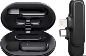 Z6 Digital Mini Portable Wireless Microphone Recording Clip Mic With Receiver For All Android Type C Smart Phone ,Ios Iphone Mobile Phones,Tablets, Pc: For Vlogging,Youtube Online Class,Zoom Call