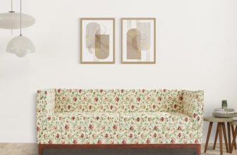 Amazon Brand – Solimo Halley 3 Seater Sofa (Fabric, Multicolour-2)