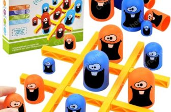 Graphene Tic Tac Toe Board Game,Learning Toys For 2+ Year Old,Tic Tac Toe Game,Brain Games For Kids,Strategy Board Games,Board Games For Adults,Kids Brain Development,Multicolor (Pack Of 1)