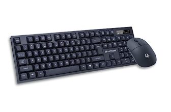 Lapcare Wl-102 Wireless Keyboard And High Precision Mouse, 2.4Ghz Wireless With Nano Receiver, Pc/Laptop-Black