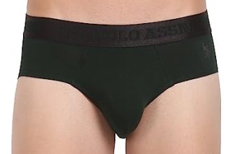 U.S. Polo Assn. Mens Mid Rise Solid Pb001 Premium Briefs – Pack Of 1 (Scarab 2Xl)